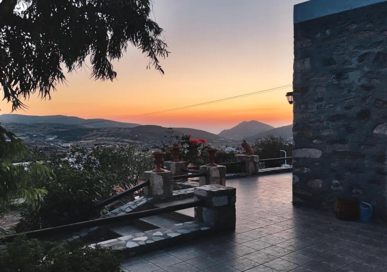 Πέτρινο Εξοχικό Σπίτι Στη Σύρο Agros (Syros) Exterior foto
