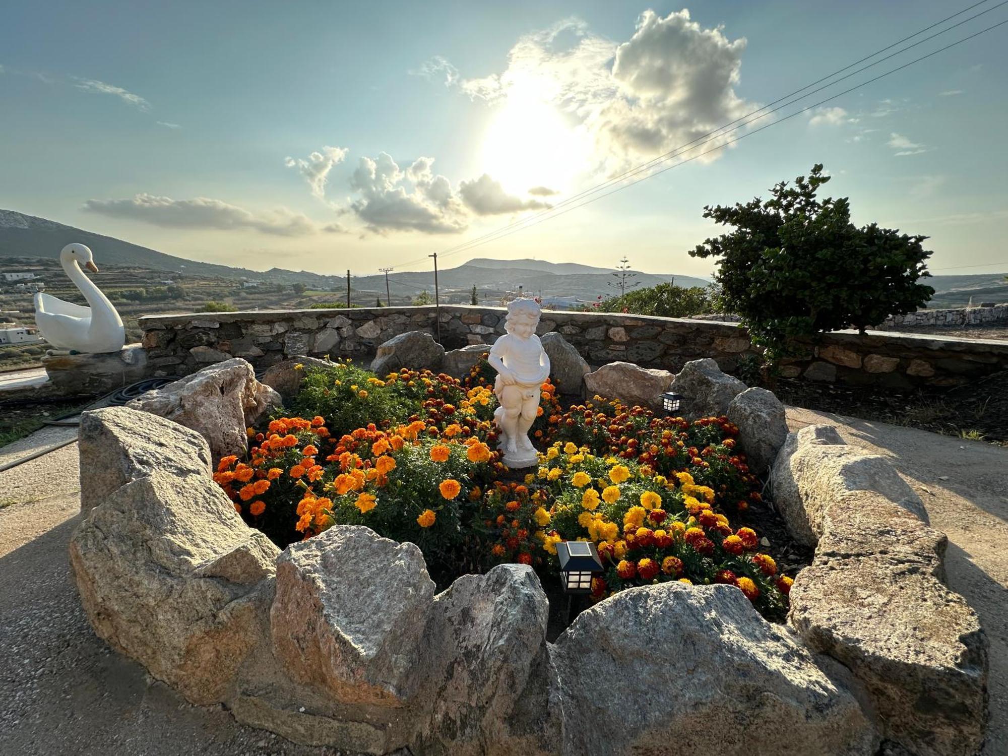 Πέτρινο Εξοχικό Σπίτι Στη Σύρο Agros (Syros) Exterior foto
